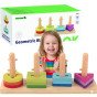 TOOKY TOY Formų rikiavimo žaislas su įvairiais Montessori blokais