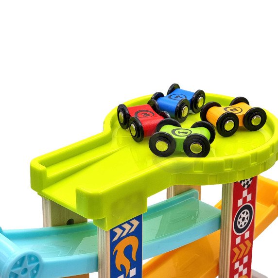 TOOKY TOY Spalvingas Slidinėjimo Keliukas Automobiliams
