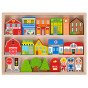 TOOKY TOY Medinis Pastatų ir Figūrų Miesto Rinkinys