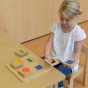 MASTERKIDZ Montessori Mediniai Kvadratai ir Spalvų Jutiklinis Rūšiaviklis