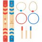 TOOKY TOY Medinis linksnių kryžiaus žaidimas Arcade Ring Cross Game