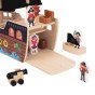 TOOKY TOY Piratų laivas su mediniais figūrėlėmis rinkinys