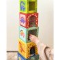 TOOKY TOY Mediniai blokai švietimo galvosūkis + 6 žaidimo figūros 12 vnt.