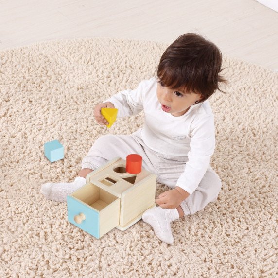 TOOKY TOY dėžutė XXL Montessori edukacinė 6in1 pojūčių dėžė 13-15 mėn.