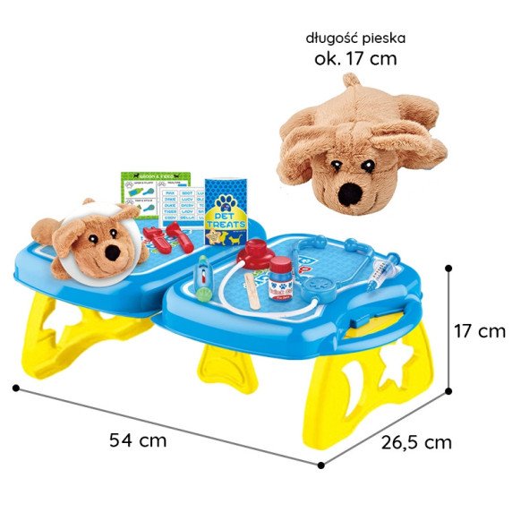 WOOPIE Mažas Veterinarės Rinkinys Gydytojos Kabineto Lagaminas Šuo 18 vnt.