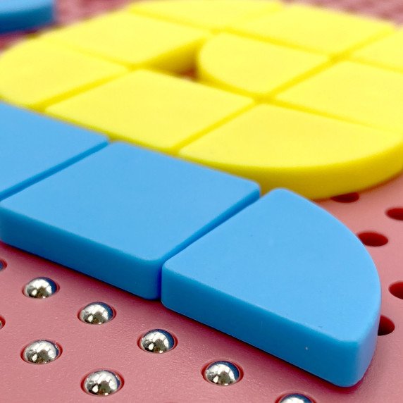 WOOPIE Magnetinis puzzle 2 į 1 Magnetinė piešimo lenta su 112 detalių.