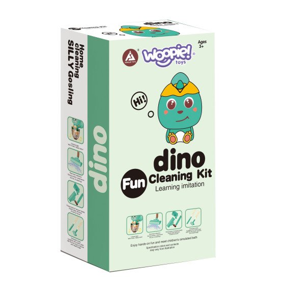 WOOPIE interaktyvus Dino siurblys 3 į 1 siurbimo funkcija šviesa garsas