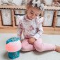 WOOPIE Daugiafunkcinė RGB lempa „Bluetooth“ garsiakalbis „Karaoke“ balsų moduliatorius SD kortelė AUX Turkio spalva