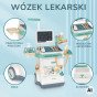 WOOPIE Gydytojo vežimėlis Mažas gydytojas EKG garsas Šviesa Reguliuojamas 26 vnt.