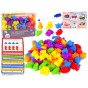 WOOPIE Montessori mokomasis rinkinys skaičiuoti, rūšiuoti spalvas, transporto priemonės 83 vnt.