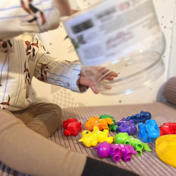 WOOPIE Montessori mokymasis skaičiais spalvomis rinkinys vieta sujungti 