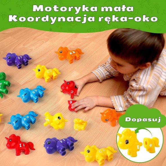 WOOPIE Montessori figūrėlės ugdymo rinkinys vienaragiai 
