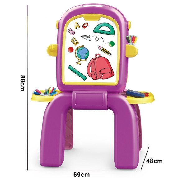 WOOPIE Dvigubaiškis tapybos stalas 2-in-1