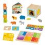 WOOPIE GREEN dėžė XXL Montesorio edukacinė 7in1 jutimo dėžė 31-36 mėn. FSC