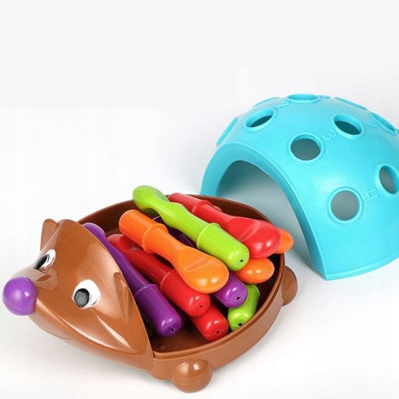 WOOPIE Šuntrūnas Rūšiuoklis Montessori Įgūdžių Žaidimas Mokymasis Skaičių ir Spalvų 4 viename