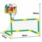 WOOPIE 2-in-1 Krepšinio Rinkinys: Futbolo Vartininkas + Krepšinio Kamuolys