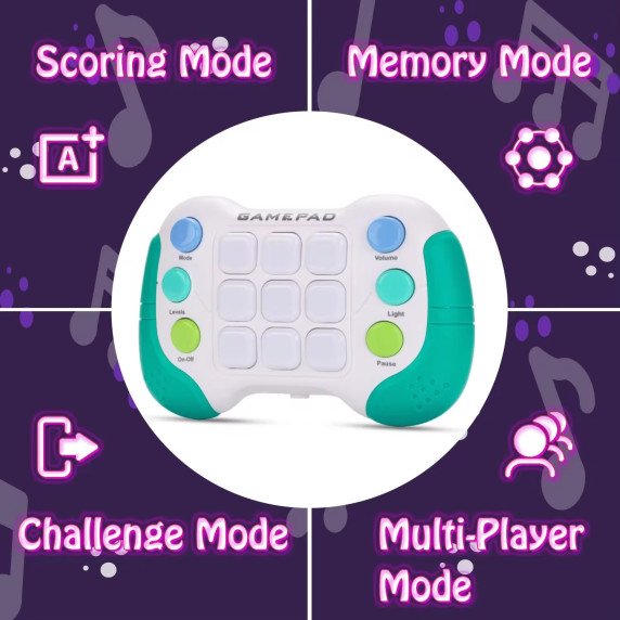 WOOPIE „Pop-It“ elektrometrinis arkadinis žaidimas „Fidget“ žaislų pultas