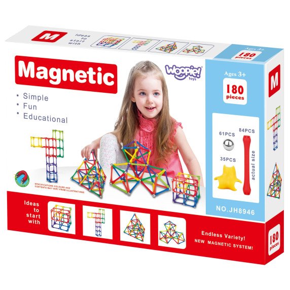 WOOPIE Auginimo elementai 180 vnt.