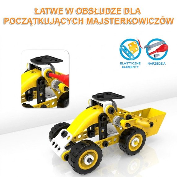 WOOPIE Automobilių 8-in-1 Konstrukcijos Rinkinys STEAM Plytelės