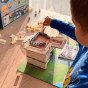 WOOPIE DIY statybos rinkinys, kuris leidžia pastatyti sapnų namą iš plytelių, 603 vnt.