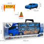 WOOPIE sunkvežimio transporterio rinkinys 3in1 mėlynas policija