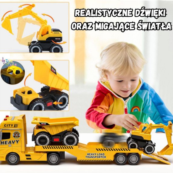 WOOPIE statybos transporto vilkikas Tow Truck