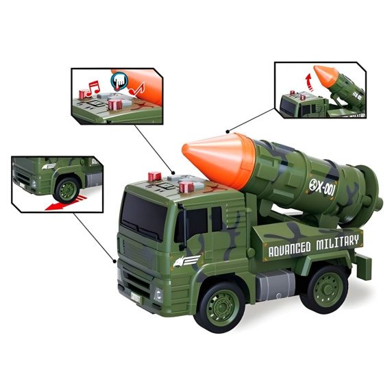 WOOPIE karo transporto priemonių rinkinys su startuoliu, tanku ir sraigtasparniu, 4 vnt., Mastelis 1:20