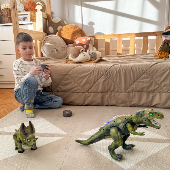 WOOPIE Nuotoliniu būdu valdomas RC dinozauras robotas Triceratops