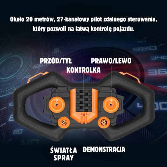 WOOPIE radijo bangų lenktynių mašina