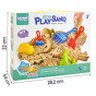 WOOPIE Kinetic Sand 0,5 kg stalo rinkinys su formomis