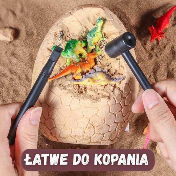 WOOPIE Dinozaurų Kiaušinių Iškasimo Archeologo Rinkinys, skirtas iškasti 12 dinozaurų
