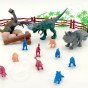 Dinozaurų figūrų rinkinys WOOPIE, 40 vnt.