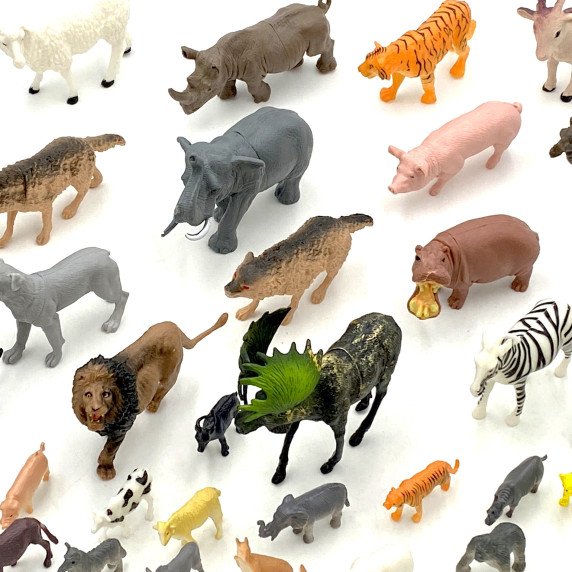 GYVAI animalinių figūrėlių rinkinys XXL, 58 vnt.