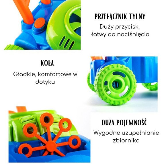 WOOPIE Vejos pjaustytuvų muilo burbulų skambesys Skystis