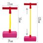 WOOPIE putplastinis žalias Pogo šoklys vaikams, skirtas būti balansui treniruoti.