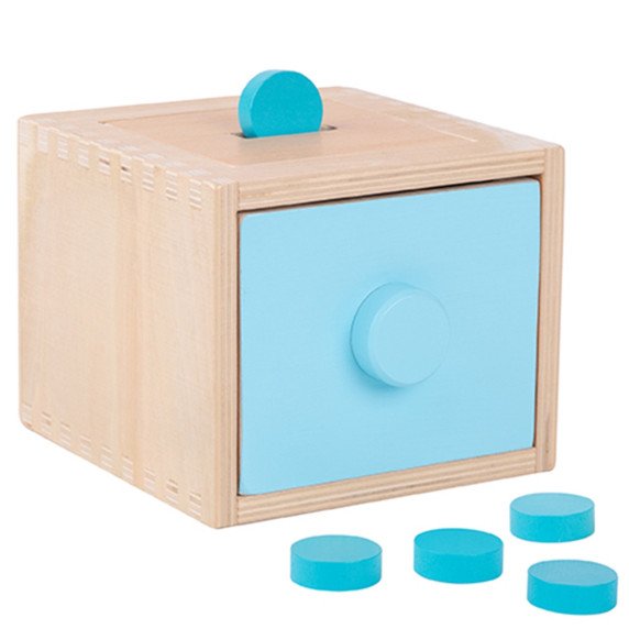 WOOPIE GREEN Medinis mokomasis stalčius 4-in-1 Montessori rūšiavimo morkų žaidimas FSC