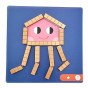 TOOKY TOY Mįslės Loginio Žaidimo Mįslės Magnetinės Kokybinės Plokštelės Vaikams 49 vnt.