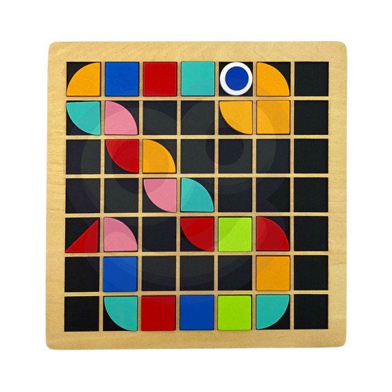 TOOKY TOY Medinis mozaikinis Montessori galvosūkis