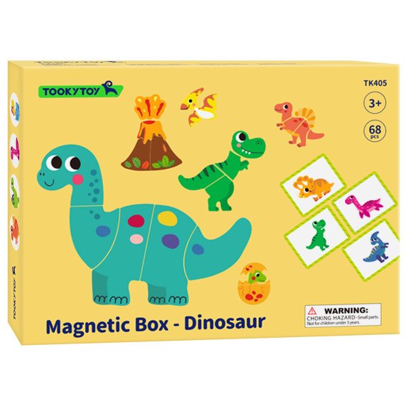 TOOKY TOY Magnetinis Puzzle Dinozaurų Puzzle