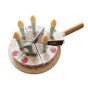 TOOKY TOY Medinis gimtadienio tortas su ropių žvakutėmis