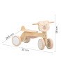 VIGA PolarB medinis riedulys Ruda Teddy Bear su minkštais ratais.