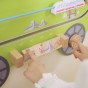 Montessori sensorinė manipuliacinė lenta „Traukinys“