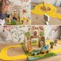 TOOKY TOY Mini Zoo Portable Gyvūnų Krepšio Rinkinys