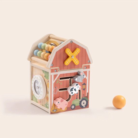 TOOKY TOY Medinis ūkininkijos ūkis veiklos rūšiaviklis Montessori skečiui