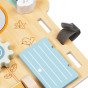 TOOKY TOY Didelė medinė manipuliavimo lentos namas - Veiklos centras