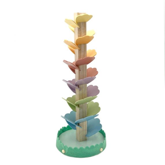 TOOKY TOY Medinis Spalvingas Sukantis Bokštas Vaikams