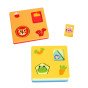 TOOKY TOY Montessori dėlionė Formos ir Spalvų Gyvūnai 6 Lentos FSC