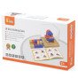 VIGA Mediniai statybiniai žaidimai 3D Montessori blokai