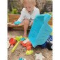 WOOPIE smėlio rinkinys su sunkvežimiu 52 cm XXL ir 20 dalių formelių