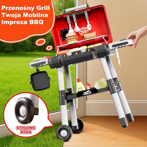 WOOPIE Grill Barbecue Sodo virtuvės interaktyvus LED komplektas XL, 31 vnt.